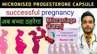 susten 200 capsule  micronised progesterone soft gelatin capsule 200 mg  gestoford 200 mg capsule [upl. by Eizzo]