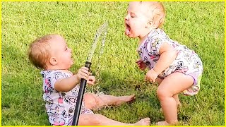 Best Moments Of Funny Babies With Water  Cute Baby Videos [upl. by Nozicka]