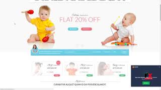 Baby and Kids Store eCommerce Woocommerce WordPress Theme Beau [upl. by Burchett]