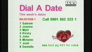 ITV Nightscreen Saturday 1st July 2000 Part 4 of 8 [upl. by Annahsal]