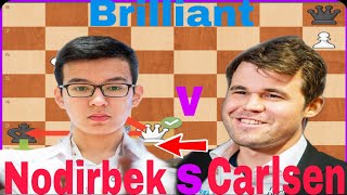 Abdusattorov Nodirbek vs Carlsen Magnus  Warsaw Poland 2021 [upl. by Ozzie]