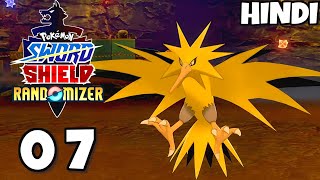 Defeating Legendary pokemon Zapdos Pokemon Sword And Shield Randomizer Episode 07 [upl. by Luhar138]