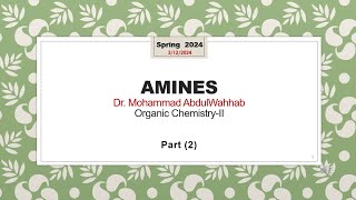 Amines Synthesis [upl. by Enttirb592]