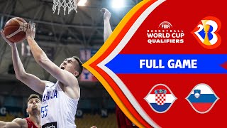 Croatia v Slovenia  Full Game  FIBA Basketball World Cup 2023  European Qualifiers [upl. by Ennaillij]