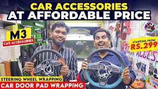 Cheapest CAR ACCESSORIES Shop in Chennai 🔥 GP Road  M3 Car Accessories [upl. by Ahlgren]