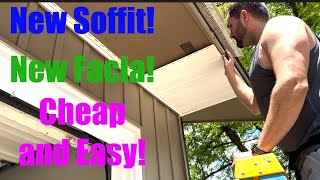 How to Install New Soffit on an Old House [upl. by Llennaj903]