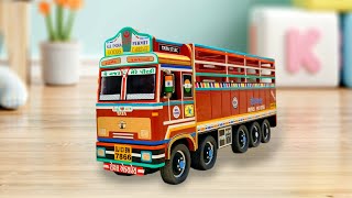 Mini Tata Truck Remote Control  Rc Indian Tata Truck  Tata Truck Scale Model  Tata Gadi Cartoon [upl. by Aplihs]