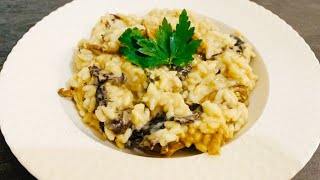 Risotto champignon à lItalienne 🤗💯👌 Recette risotto SUPER bonne [upl. by Daugherty9]