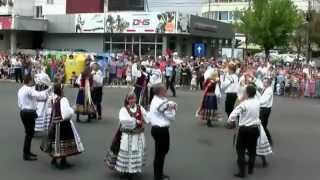 Transylvanian Saxons Folkloristic Dance Group at the Folkloric Festival in Bistritz Romania [upl. by Patt]