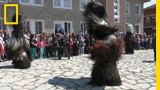 See the Intricate Costumes of Bulgaria’s Kukeri Dancers  National Geographic [upl. by Aible942]