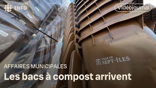 Les bacs à compost font leur apparition à SeptÎles  Vidéojournal [upl. by Oirazan]