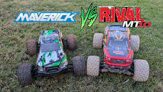 Team Associated Rival Mt10 Vs Maverick quantum 2 Flux [upl. by Siclari42]