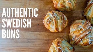 How To Make Authentic Swedish Buns  Recipe for Swedish Fika [upl. by Lubbi]