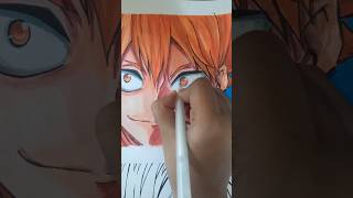 Drawing Hinata Shoyo From Haikyu🏐 Karasuno vs Nekoma art anime hinatashoyo haikyuu shorts [upl. by Siuluj]