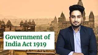 Government of India Act 1919 in Hindi  Montagu Chelmsford Reforms 1919 in Hindi [upl. by Rudd]