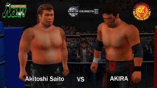 King of Colosseum II  Akitoshi Saito vs AKIRA [upl. by Quinton]