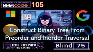 Leetcode 105 Construct Binary Tree from Preorder and Inorder Traversal [upl. by Fee329]