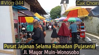 Pujasera Pusat Jajanan Selama Ramadan di Jl Mayor Muin Wonosobo [upl. by Nawk]