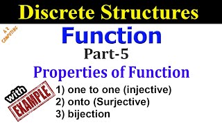 Properties of Function Injective Surjective and Bijective Functions [upl. by Watts]