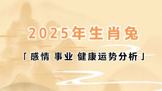 2025年生肖属兔的人感情事业健康运势分析 [upl. by Naliorf]