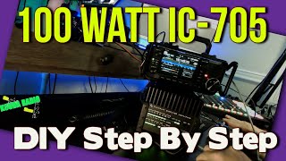 Making a 100 watt Icom IC705 with a Elecraft Amp [upl. by Eyssej839]