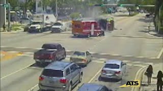 Miami firefighter suspended 96 hours after crash [upl. by Adelric245]