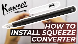 How to install Kaweco Squeeze Converter with Kaweco Lilliput  Cityluxe [upl. by Ibrek]