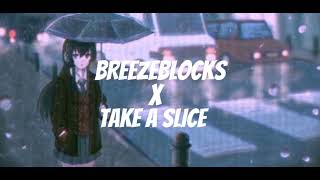 🎶 BREEZEBLOCKS X TAKE A SLICE🎶 AUDIO EDIT [upl. by Nimar]