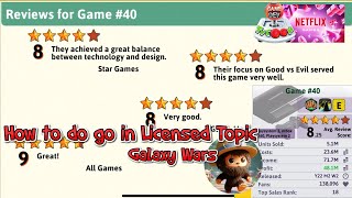 Game Dev Tycoon  Netflix  How to Create a Good License Galaxy Wars with Rewards [upl. by Shaughn]