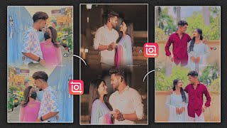 Instagram trending two layer status video kaise banaye  Instagram Trending Reels Video Editing 💖 [upl. by Donoho]