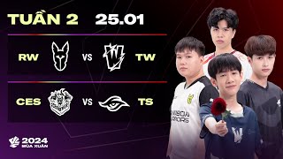 RW vs TW BO3  CES vs TS BO3  VCS 2024 MÙA XUÂN  TUẦN 2  25012024 [upl. by Stephenson418]