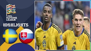 Sweden v Slovakia 21 Highlights Goals  Nations League 2024 [upl. by Nyliahs]