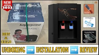 Aquaguard Blaze Slim ROUVMTDS Hot🔥 amp Ambient Water Purifier 2023  Unboxing And Review⚡️ Demo [upl. by Shornick]