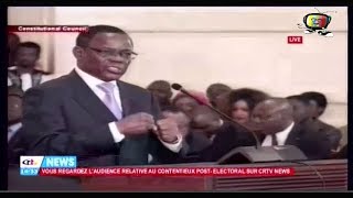 DISCOURS DE FIN DU PROFESSEUR MAURICE KAMTO DEVANT LE CONSEIL CONSTITUTIONNEL [upl. by Atinaej]