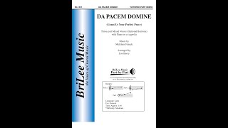 Da Pacem Domine BL1337 Accompanied No Optional Bari by Melchior Franck arr Lon Beery [upl. by Alden]