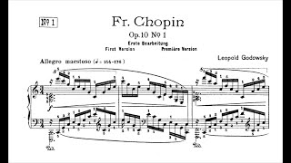 ChopinGodowsky  Study No 1 in C Major after Op 10 No 1 [upl. by Algar]