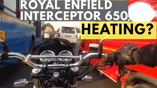 ROYAL ENFIELD INTERCEPTOR 650 REVIEW HEATING MILEAGE VIBRATIONS TUBELESS TIRES EXHAUST SOUND [upl. by Treat]