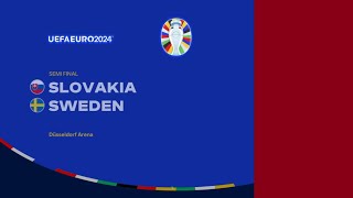 Euro Plate Slovakia v Sweden Semi Final match 22 euro24 euro2024 [upl. by Maribeth]