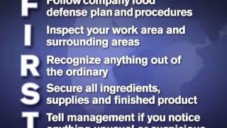 Employees are the FIRST Line of Food Defense English [upl. by Byram]