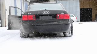 Audi D2 A8 42 Muffler Delete [upl. by Anirbak622]