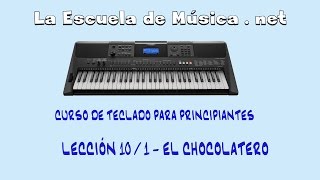 Villancicos faciles para piano  El Chocolatero  Leccion 101 [upl. by Nnylirak190]