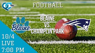 TotinoGrace vs Champlin Park High School Football [upl. by Ahsika]