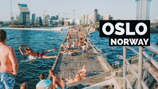 Oslo Norway 🇳🇴  Summer Walk  4K60fps HDR  Walking Tour [upl. by Egbert]