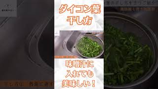 【大根の葉は捨てないで！】大根の葉の干し方。美味しく食べれます。 野菜 家庭菜園 野菜生活 料理 簡単レシピ [upl. by Ekez177]