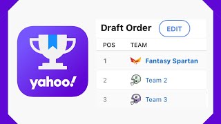 How To Change The Draft Order On Yahoo Fantasy [upl. by Peace]