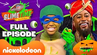 FULL EPISODE NFL Slimetime Halloween Edition w Young Dylan amp Nate Burleson  Nickelodeon [upl. by Eydie425]