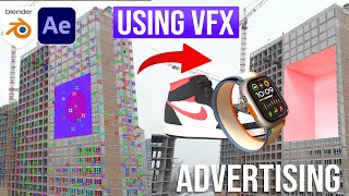 How To Create CGI Ads Using VFX in Blender  Blender VFX Tutorial [upl. by Okime]