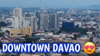 DAVAO CITY DOWNTOWN DRONE SHOT [upl. by Nnylyam]