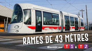 Un réseau tram renforcé  bientôt de nouvelles rames sur T1 et T2 [upl. by Cheshire572]