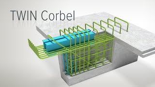 TWIN Corbel – support for TTslabs and secondary beams [upl. by Thorin]